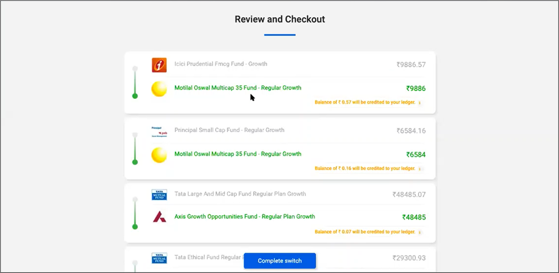 final rupee to rupee matching